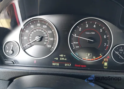 2015 BMW 335I из США, поврежденный, VIN WBA3A9G55FNT09469